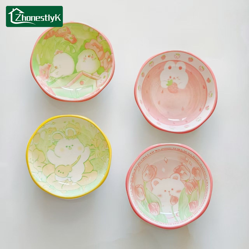 Sauce Dipping Cup - 4 Adet Sevimli Tavşan ve Kuş