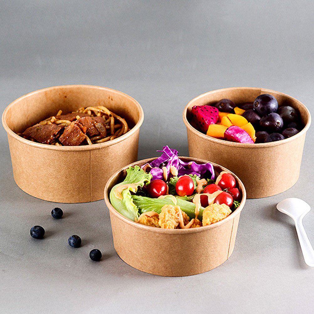 Meal Prep Bowl - 50 Adet Kraft Kağıt Gıda Kapları,