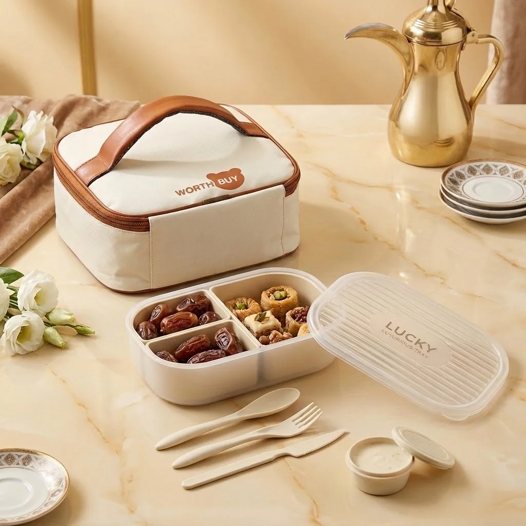 Meal Prep Or Prep Meal - 3 Bölmeli Plastik Bento Öğle Yemeği