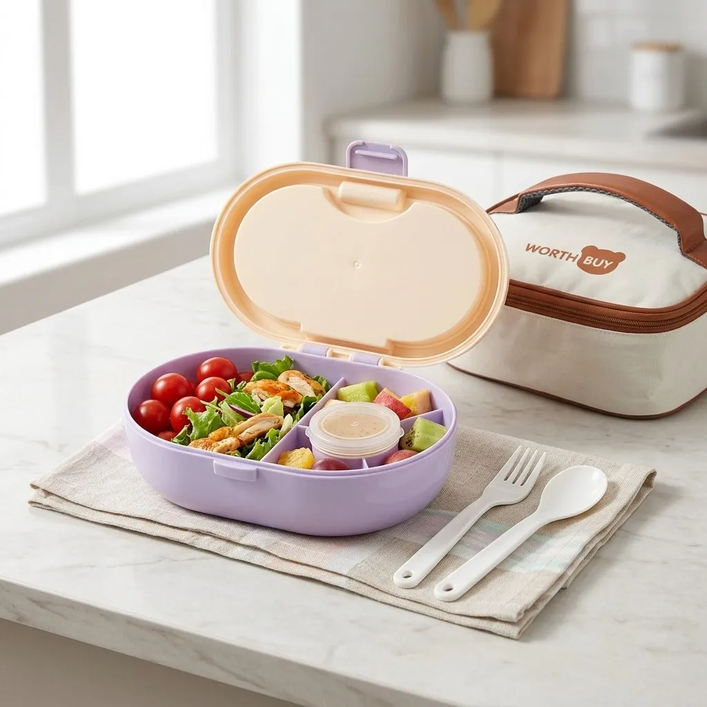 Meal Prep Or Prep Meal - Plastik Bölmeli Bento Kutusu, Öğrenciler ve