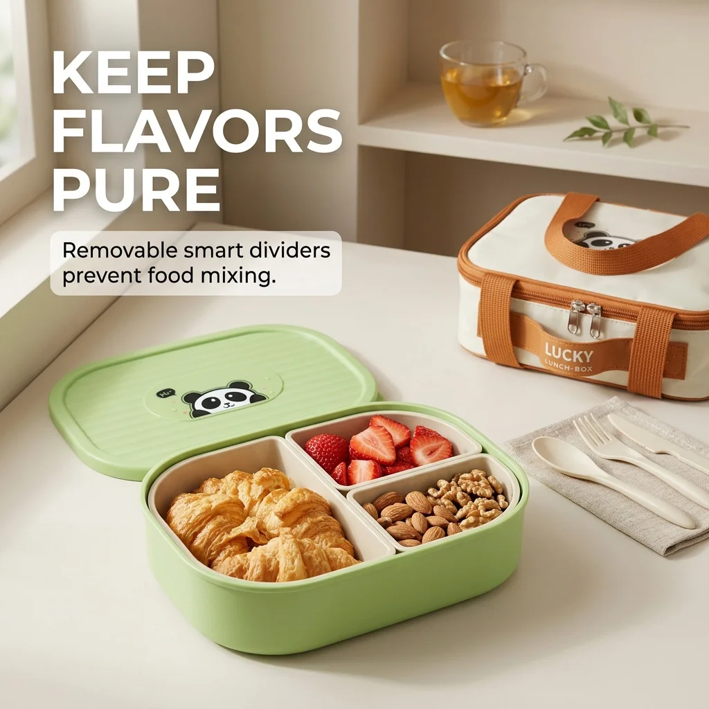 Çocuklar İçin Kapaklı Bento Öğ - Meal Prep Or Prep Meal incelemesi ve fiyatı