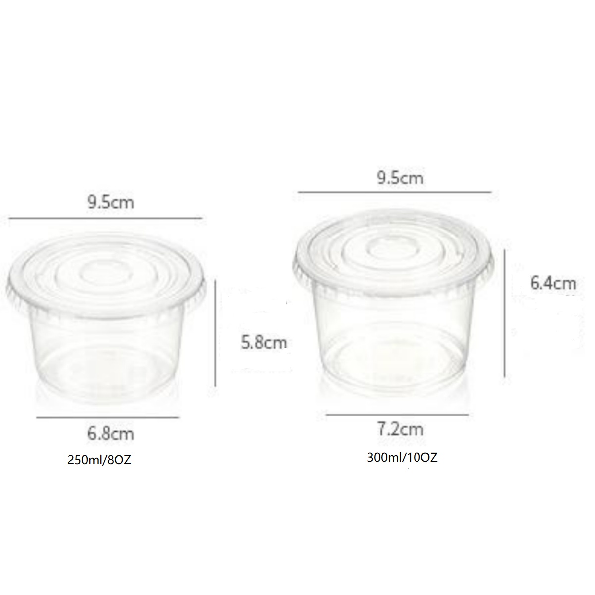 8/10OZ Plastik Parfe Bardaklar - Sauce Dipping Cup incelemesi ve fiyatı